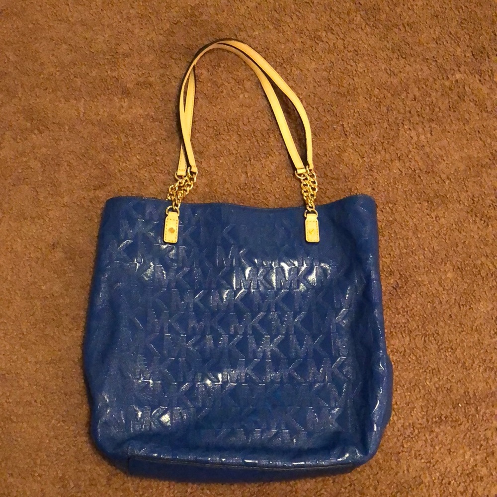 Metallic Blue Michael Kors Purse